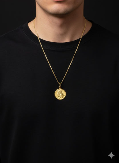 Men's Silver St. Christopher Pendant