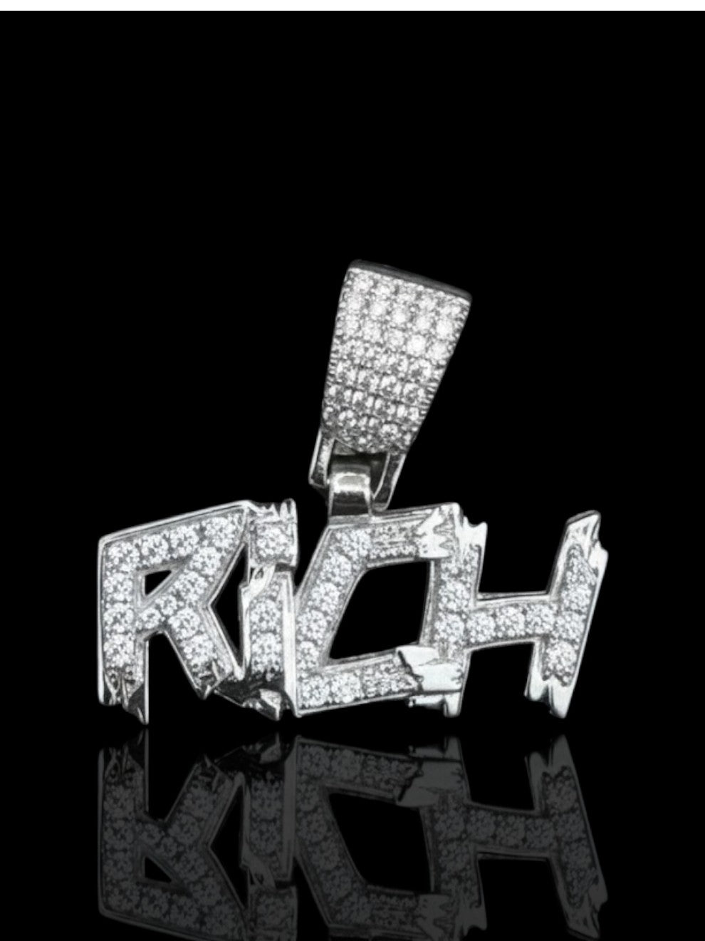 Men's CZ Silver Rich Pendant