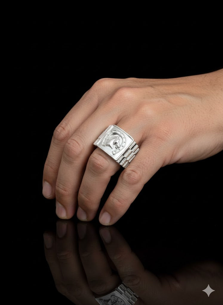 Men’s Sterling Silver Horseshoe Ring