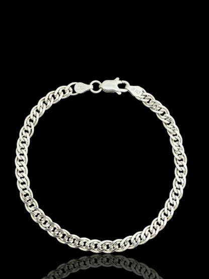 Sterling Silver Double Curb Bracelet