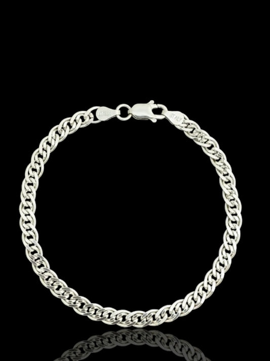 Sterling Silver Double Curb Bracelet