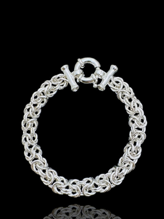 Byzantine Chain Silver Men’s Bracelet