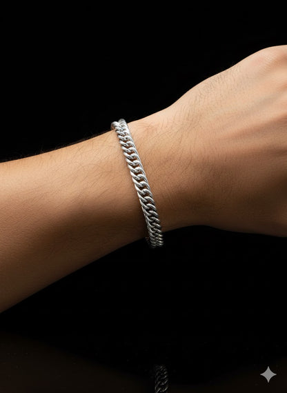 Men’s Silver Whip Chain Bracelet - 7.50 mm