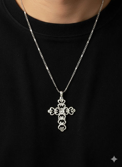 Vintage Sterling Silver Cross Pendant