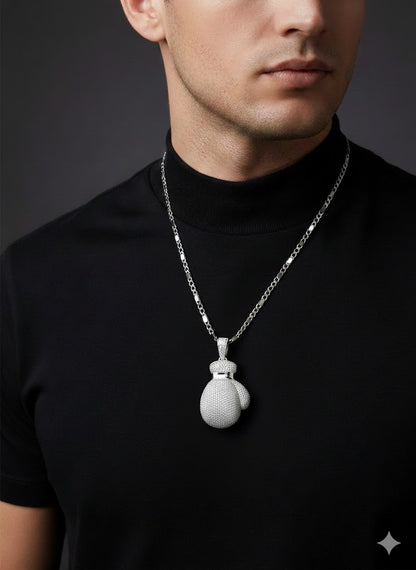 Sterling Silver Boxing Glove Pendant