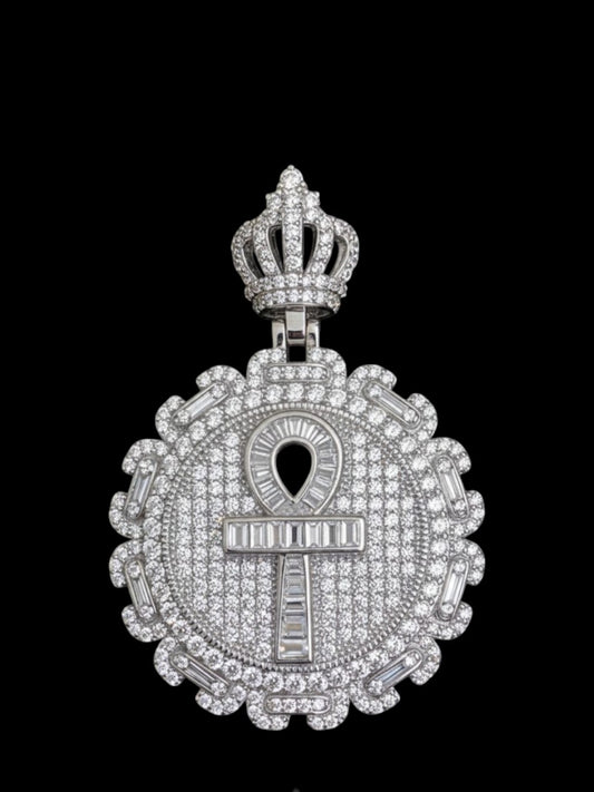 Men’s Sterling Silver Ankh Cross Pendant