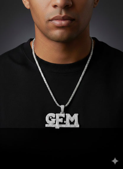 Men’s God, Family & Money Silver Pendant