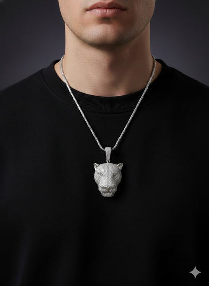 Tiger Stone Silver Men’s Pendant