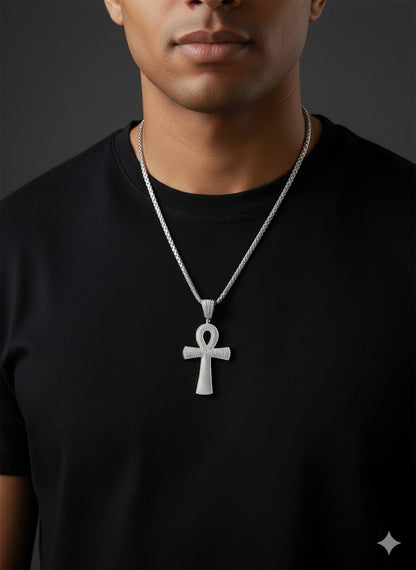 Stone Cross Men’s Pendant