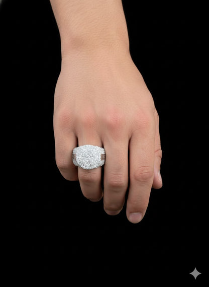 Special Design Round Men’s Silver Ring